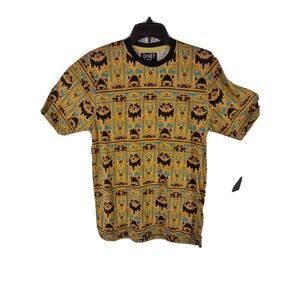 Graphic Print Shirt Spandex Blend Mens Size X-Large / XL G-Net Short Sleeve  New